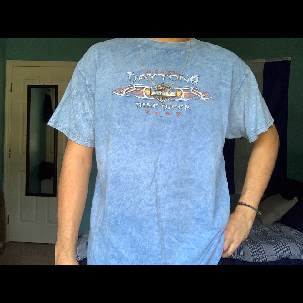 SICK HARLEY DAVIDSON STONEWASH TEE 🔥
